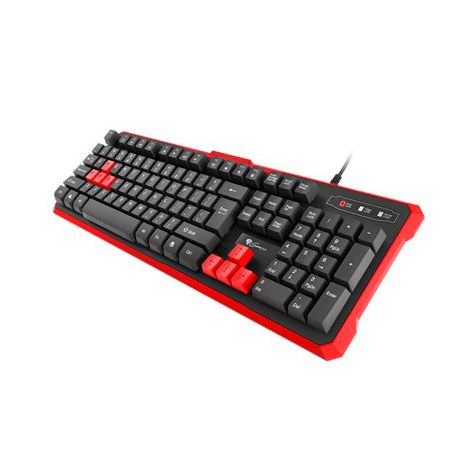 GENESIS RHOD 110 Gaming Keyboard, US Layout, Wired, Red | Genesis | RHOD 110 | Gaming keyboard | US | Wired | Red, Black | 1.7 m